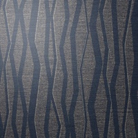 Abstract Deep Indigo Vertical Stripe on Linen