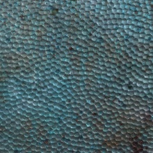 Aluminum Hammered Funky Cold Patina