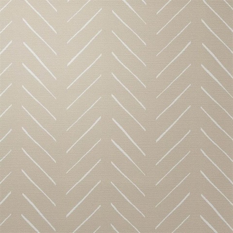 Avenue Herringbone Geometric Parchment Magnolia Home Commercial Vinyl