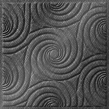 Bouquet Ceiling Etched Silver