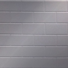 Brickyard Dimension Wall Metallic Silver