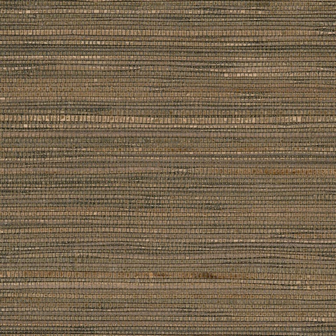Brown & Black Glittered Grasscloth