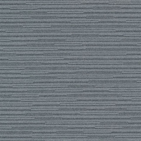 Calloway Slate Grey Horizontal Stripes Wallcovering