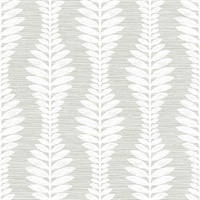 Vertical Ogee Leaf Stripe Sea Salt