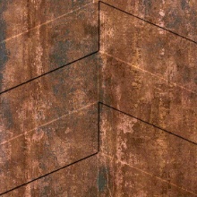 Chevron Ceiling Abstract Copper