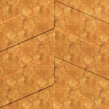 Chevron Ceiling Aged Gold