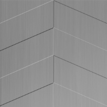 Chevron Ceiling Brushed Aluminum