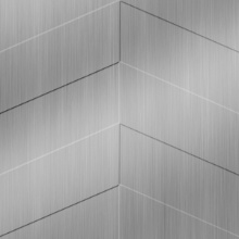 Chevron Ceiling Brushed Stainless