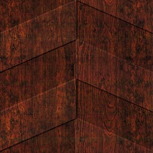 Chevron Ceiling Burgundy Grain