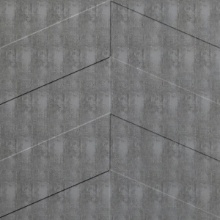 Chevron Ceiling Etched Silver