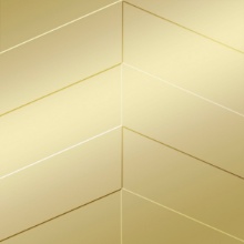 Chevron Ceiling Metallic Gold