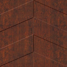 Chevron Ceiling Walnut