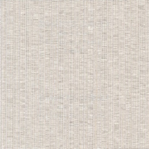 Cord String Beige Vertical Stria Wallcovering
