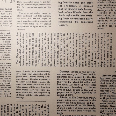 Editorial Newspaper Taupe & Black Daily Magnolia Home Commercial Vinyl