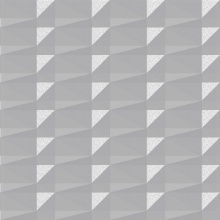 Faceted Dimension Wall Metallic Silver