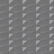 Faceted Dimension Wall Silver Crosshatch