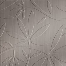Floral Vine Dimension Wall Brushed Nickel