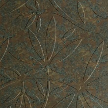 Floral Vine Dimension Wall Copper Patina