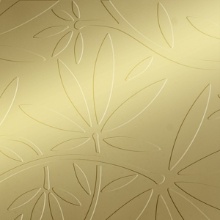 Floral Vine Dimension Wall Metallic Gold