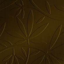 Floral Vine Dimension Wall Rubbed Bronze
