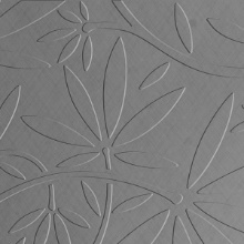 Floral Vine Dimension Wall Silver Crosshatch