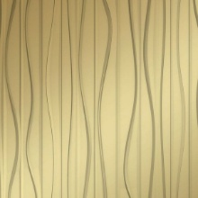 Groovy Dimension Wall Metallic Gold