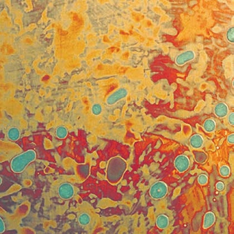 Hand Painted Patina Malachite