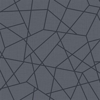 Heath Blue Geometric Linen