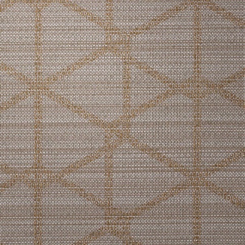 Hip Hop Grill Mocha Flava Geometric Triangles on Linen