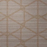 Hip Hop Grill Mocha Flava Geometric Triangles on Linen