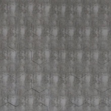 Honeycomb Dimension Wall Etched Silver