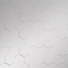 Honeycomb Dimension Wall Metallic Silver