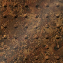 Large Rivet Ceiling Bronze Patina