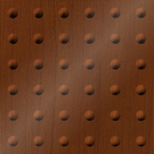 Large Rivet Ceiling Pearwood