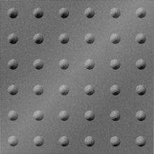 Large Rivet Ceiling Silver