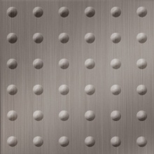 Large Rivet Dimension Wall Brushed Nickel