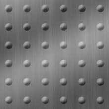 Large Rivet Dimension Wall Brushed Stainless