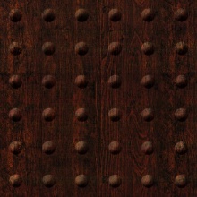 Large Rivet Dimension Wall Burgundy Grain