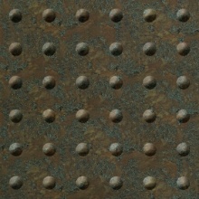 Large Rivet Dimension Wall Copper Patina
