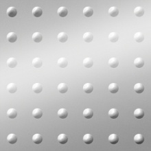 Large Rivet Dimension Wall Metallic Silver