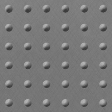 Large Rivet Dimension Wall Silver Crosshatch