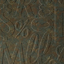 Lingual Dimension Wall Copper Patina