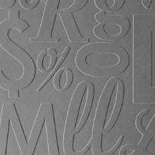 Lingual Dimension Wall Silver Crosshatch