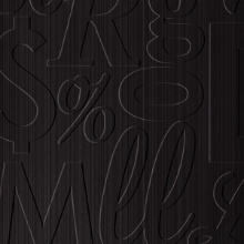 Lingual Dimension Wall Striated Ebony