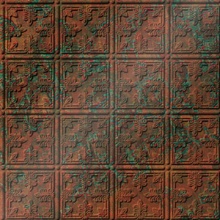 Maze Ceiling Copper Patina