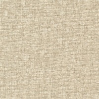 Mingus Tan Faux Canvas Textile Wallcovering