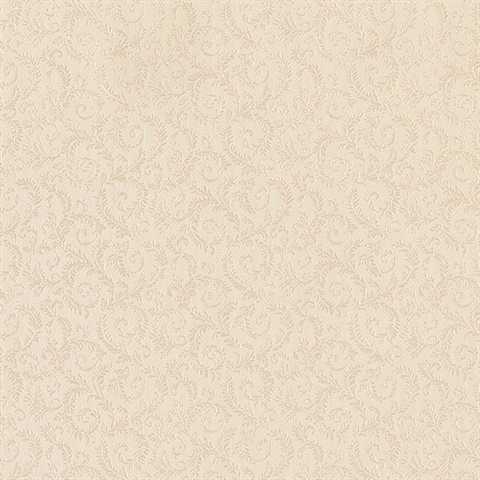 Mini Scroll Leaf Beige