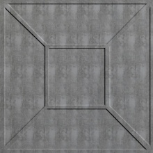 Montserrat Ceiling Etched Silver