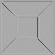 Montserrat Ceiling Silver Crosshatch