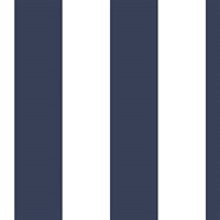 Navy & White Medium Stripe